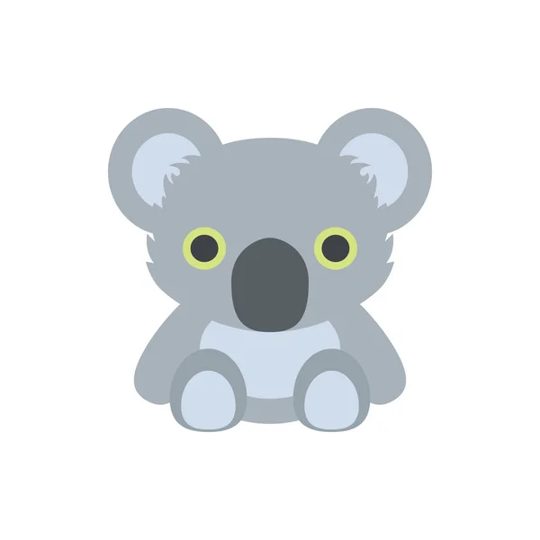 Aranyos Koala Bear ikon banner, általános design nyomtatás és websit — Stock Vector