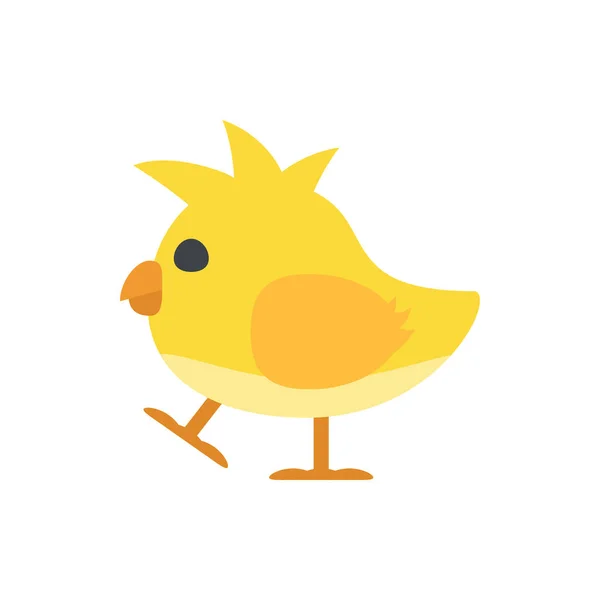 Cute Yellow Chick body icon for banner, general design print and — Stock Vector