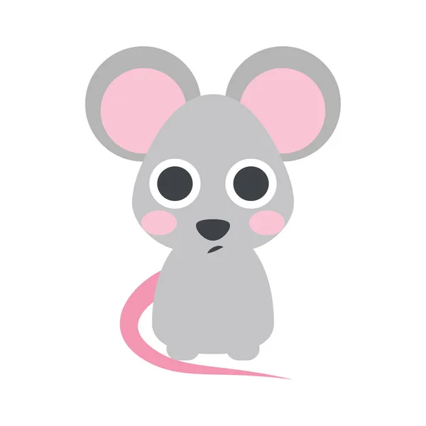 可爱的小老鼠图标，横幅，通用设计印刷品和网站 — 图库矢量图片