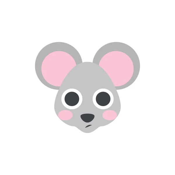 Симпатичные крысиные лица значок для баннера, общий дизайн печати и веб-сайтов — стоковый вектор