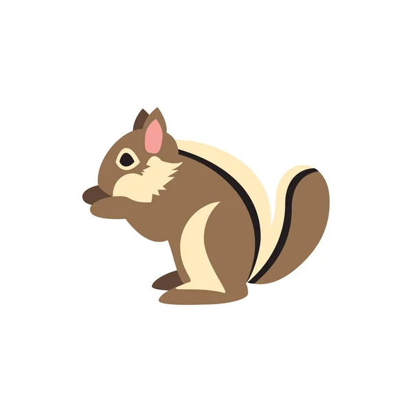 Cute Squirrel body icon for banner, general design print and web — 스톡 벡터