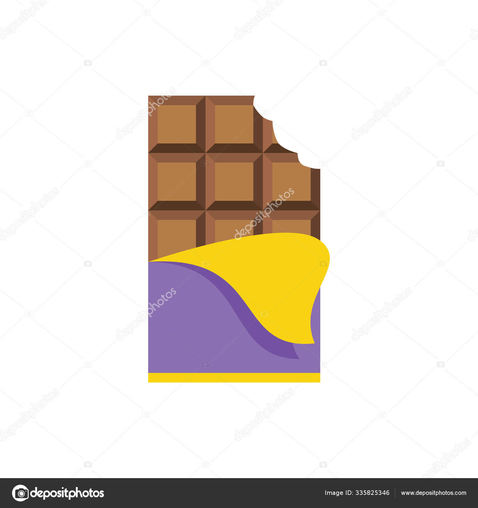 Niedliches Schokoriegel-Symbol Für Banner, Allgemeines Design Und Web -  Vektorgrafik: Lizenzfreie Grafiken © Natpichavongsuwan.gmail.com 335825346  | Depositphotos