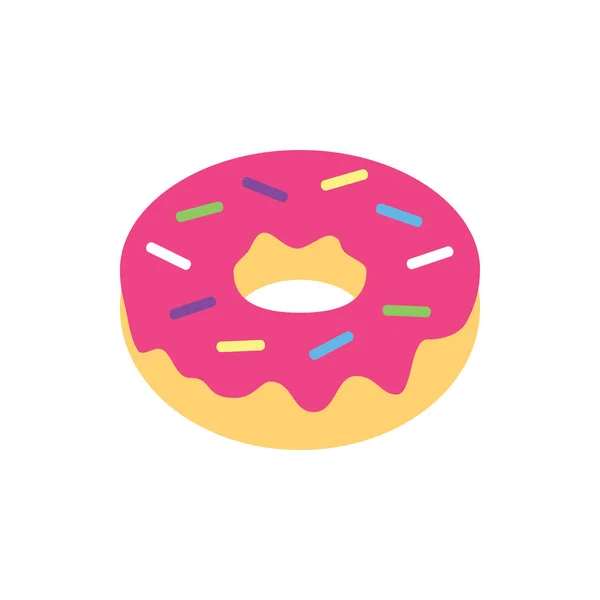 Söt Donut ikon för banner, allmän design tryck och webbplatser. Jag — Stock vektor
