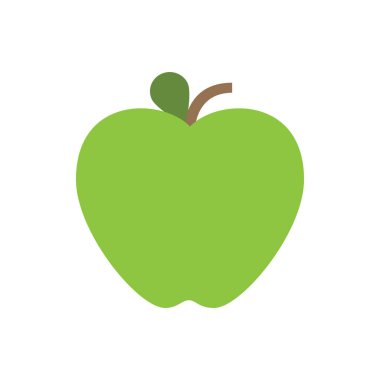 Pankart, genel tasarım baskısı ve web sayfası için şirin Yeşil Elma simgesi