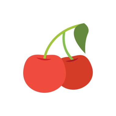 Pankart, genel tasarım baskısı ve web siteleri için şirin kiraz simgesi. 