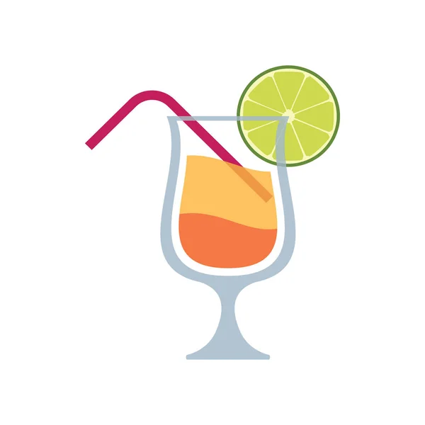 Cute Cocktails Gin icon for banner, general design print and web — Stock Vector