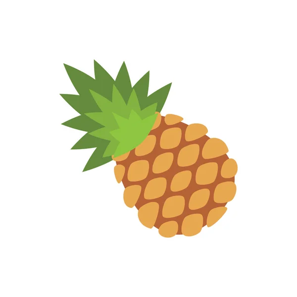 Icône d'ananas mignon pour bannière, impression de conception générale et site Web — Image vectorielle