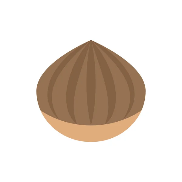 Cute Chestnut icon for banner, general design print and websites — 스톡 벡터