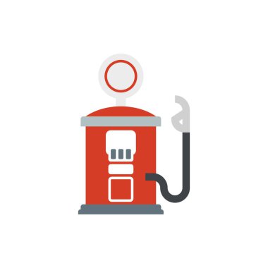 Pankart, genel tasarım baskısı ve web sayfası için şirin Benzin İstasyonu simgesi