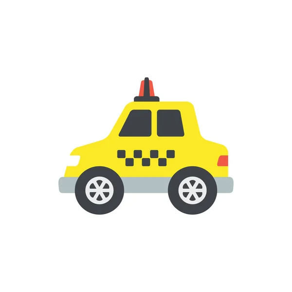 Χαριτωμένο εικονίδιο πλευρά ταξί για banner, γενική εκτύπωση σχεδιασμό και την ιστοσελίδα — Διανυσματικό Αρχείο