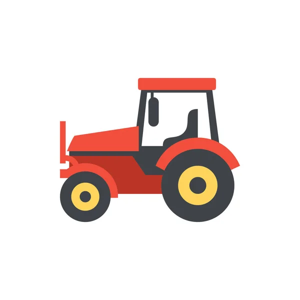 Cute Agricultural tractor icon for banner, general design print — Stock Vector