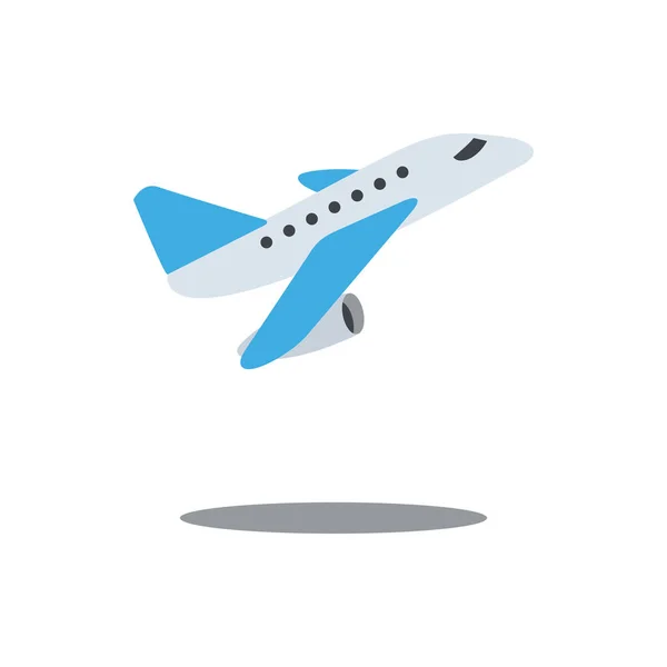 Χαριτωμένο Απογείωση εικονίδιο αεροπλάνο για banner, γενική εκτύπωση σχεδιασμό και εμείς — Διανυσματικό Αρχείο