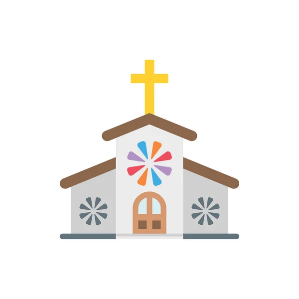 Graziosa icona della Chiesa di Cristo per banner, stampa di design generale e web — Vettoriale Stock