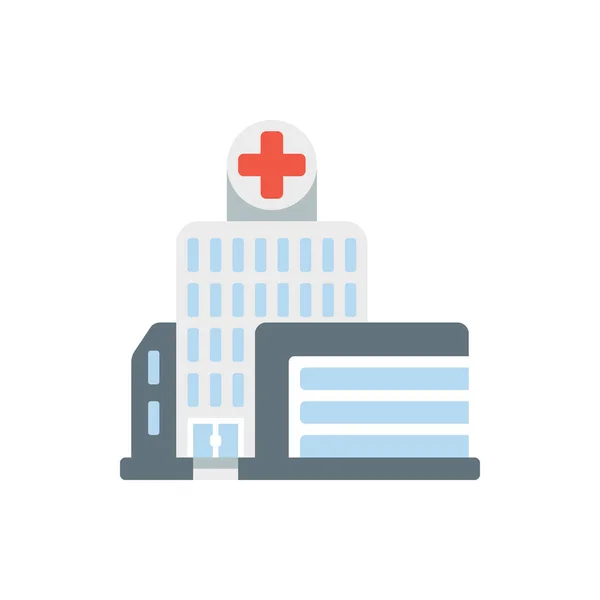 Niedliche Krankenhaus-Ikone für Banner, allgemeines Design und Webseiten — Stockvektor