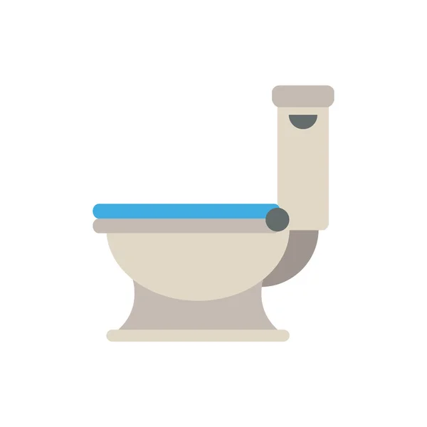 Lindo icono de WC para banner, impresión de diseño general y sitios web. Illu. — Vector de stock