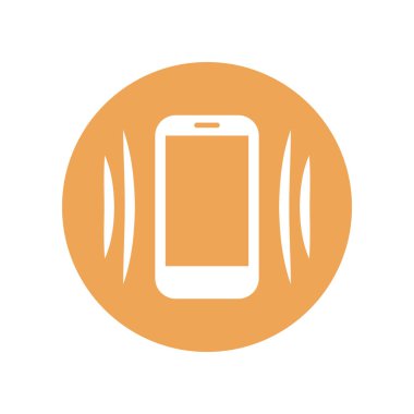 Pankart, genel tasarım baskısı ve web sayfası için şirin telefon sallama simgesi