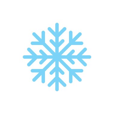 Pankart, genel tasarım baskısı ve web sitesi için sevimli Kar Tanesi simgesi