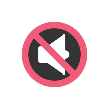 Pankart, genel tasarım baskısı ve web siteleri için şirin bir Dilsiz simgesi. Ben...