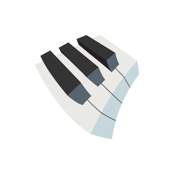 Icône de jazz piano mignon pour bannière, impression de conception générale et websit — Image vectorielle