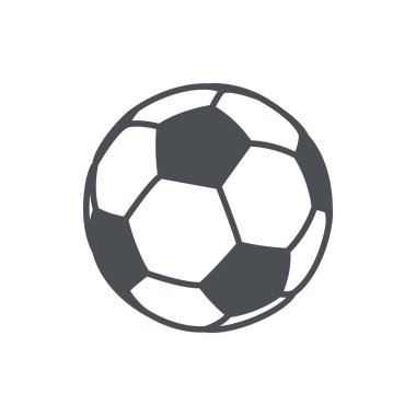 Pankart, genel tasarım baskısı ve web siteleri için sevimli futbol simgesi. 