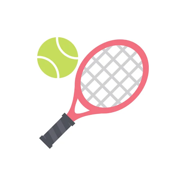 Nettes Tennis-Symbol für Banner, allgemeines Design und Webseiten. — Stockvektor