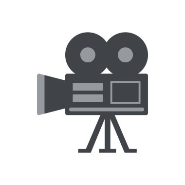 Pankart için sevimli film ikonu, genel tasarım baskısı ve web siteleri. Ben...