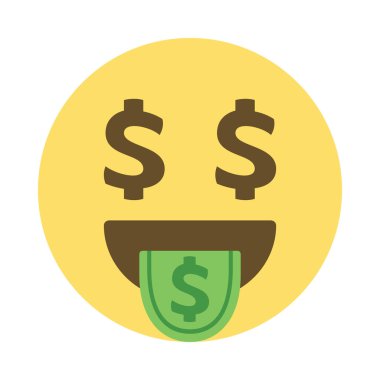 Pankart için şirin Rich simgesi, genel tasarım baskısı ve web siteleri. Ben...