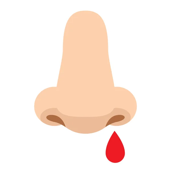 Lindo icono de hemorragia nasal para banner, impresión de diseño general y sitio web — Archivo Imágenes Vectoriales