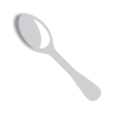 Pankart, genel tasarım baskısı ve web siteleri için şirin kaşık simgesi. Görüntü vektörü