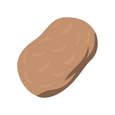 Pankart için şirin patates ikonu, genel tasarım baskısı ve web siteleri. Görüntü vektörü