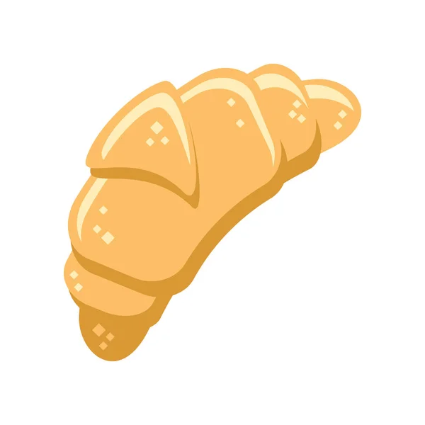 Χαριτωμένο Croissant Εικονίδιο Για Πανό Γενική Εκτύπωση Σχεδιασμό Και Ιστοσελίδες — Διανυσματικό Αρχείο