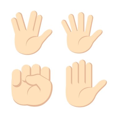 Pankart için şirin el işareti, genel tasarım baskısı ve web siteleri. Görüntü vektörü