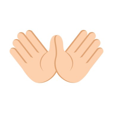 Pankart için sevimli kuş eli işareti, genel tasarım baskısı ve web siteleri. Görüntü vektörü