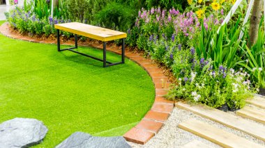 Rahatlatıcı rahat Bahçe alanında.