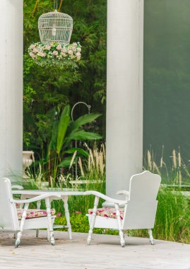 Rahatlatıcı rahat Bahçe uzayda