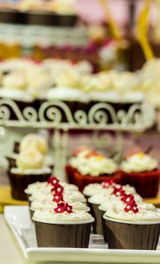 Tatlı düğün cupcakes.