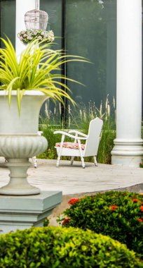 Rahatlatıcı rahat Bahçe uzayda.