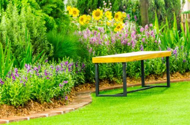 Rahatlatıcı rahat Bahçe alanında.