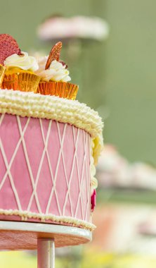 Tatlı düğün cupcakes.