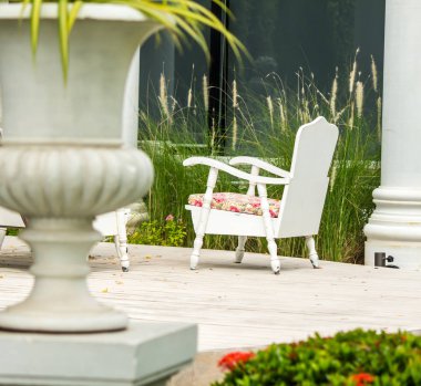 Rahatlatıcı rahat Bahçe uzayda.