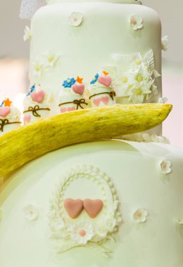 Tatlı düğün cupcakes.