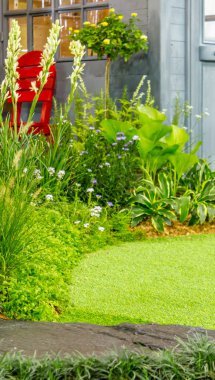 Rahatlatıcı rahat Bahçe alanında.