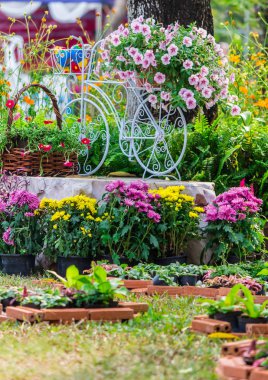 Yazları ev rahat bahçede.