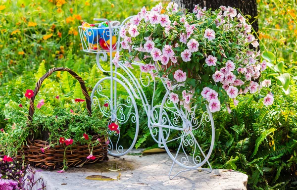 夏の家の居心地の良い庭に. ロイヤリティフリーのストック画像