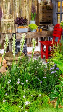 Rahatlatıcı rahat Bahçe alanında.