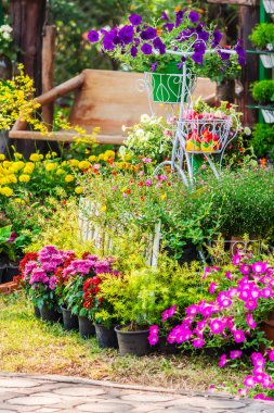 Yazları ev rahat bahçede.