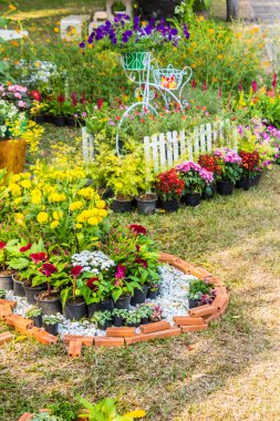 Yazları ev rahat bahçede.