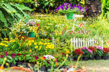 Yazları ev rahat bahçede.