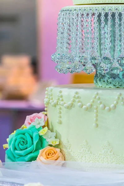 Süße Hochzeitskuchen. — Stockfoto