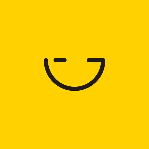 Smile Logo For Banner Design and Elegant Template — 스톡 벡터